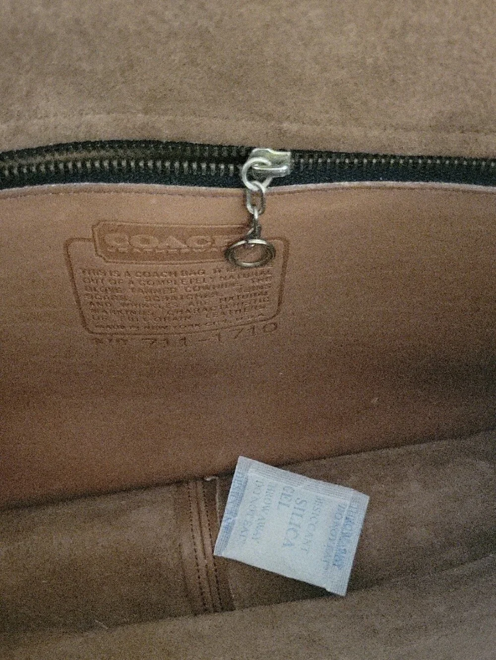 Vintage Coach Convertible Clutch In Putty with Solid Brass Turn-Lock